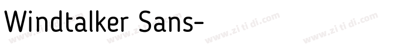 Windtalker Sans字体转换